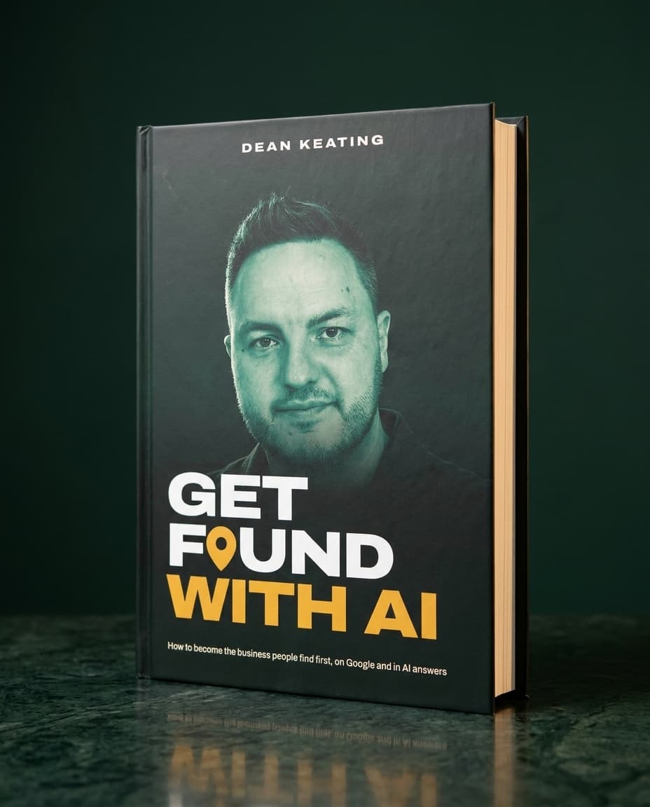 Get Found With AI by Dean Keating, hardback book