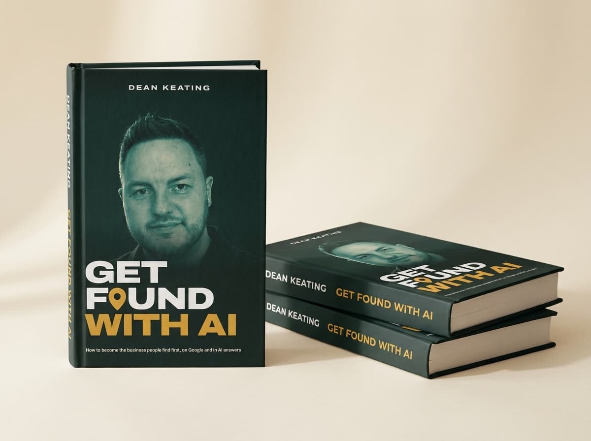 Three hardback copies of Get Found With AI